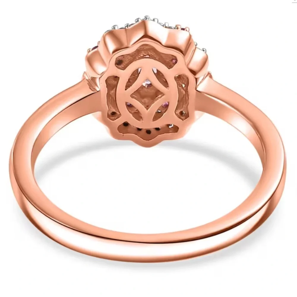 Mahenge Spinel and Multi Gemstone Sunset Bloom Ring
